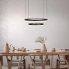 LED-CCT-Hängeleuchte "Circulo" in Schwarz/ Creme - EEK G (A bis G)