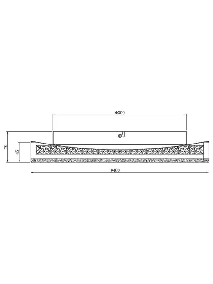 LED-Deckenleuchte "Arany" - EEK E (A bis G) - Ø 40 cm