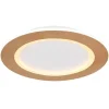 LED-Deckenleuchte "Clay" in Hellbraun - Ø 40 cm