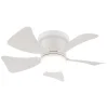 LED-Deckenventilator "Hinea" in Weiß - (H)13 x Ø 40,6 cm