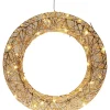 LED-Dekoanhänger in Gold - Ø 40 cm