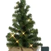 LED-Dekobaum "Jute" in Grün - (H)45 cm