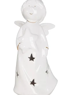 LED-Dekoleuchte "Emiliel" in Weiß - (B)9,5 x (H)20 x (T)8 cm