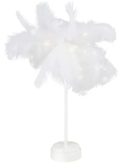 LED-Dekoleuchte in Weiß - (H)30 x  Ø 9 cm