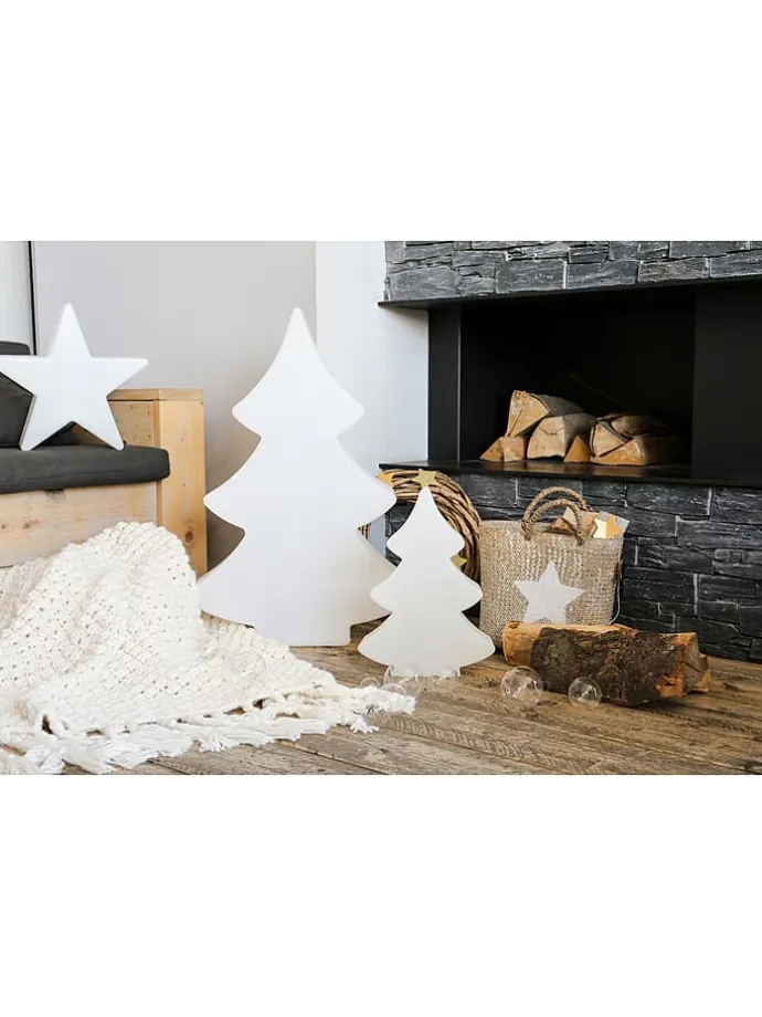 LED-Dekoleuchte "Shining Tree Mini" in Weiß - (H)40 cm