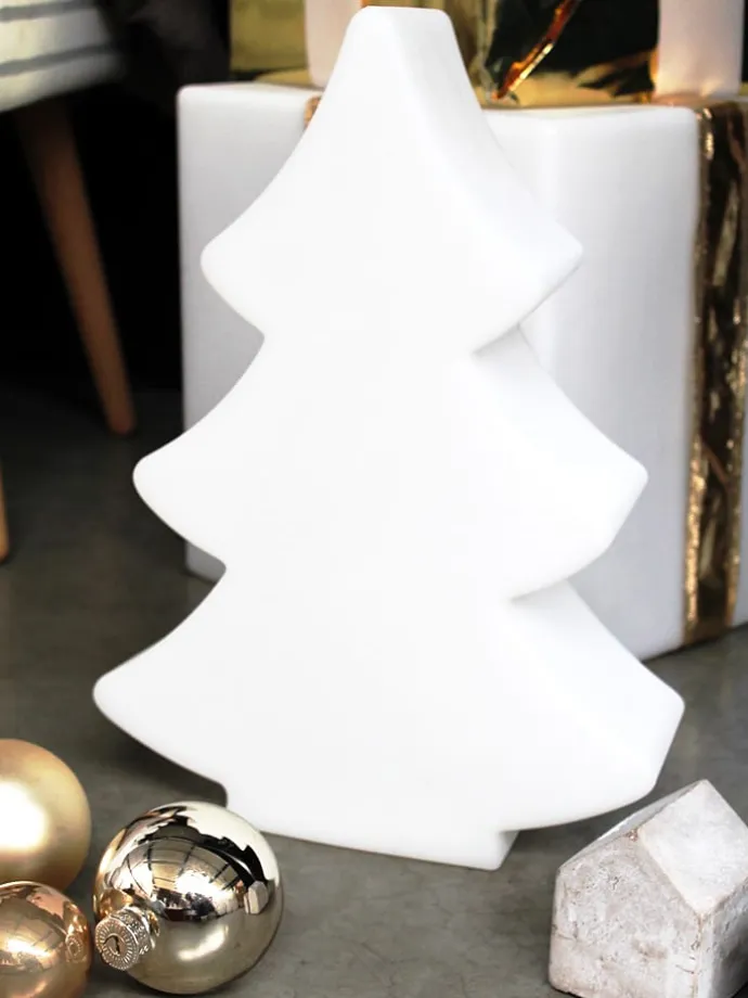 LED-Dekoleuchte "Shining Tree Mini" in Weiß - (H)40 cm