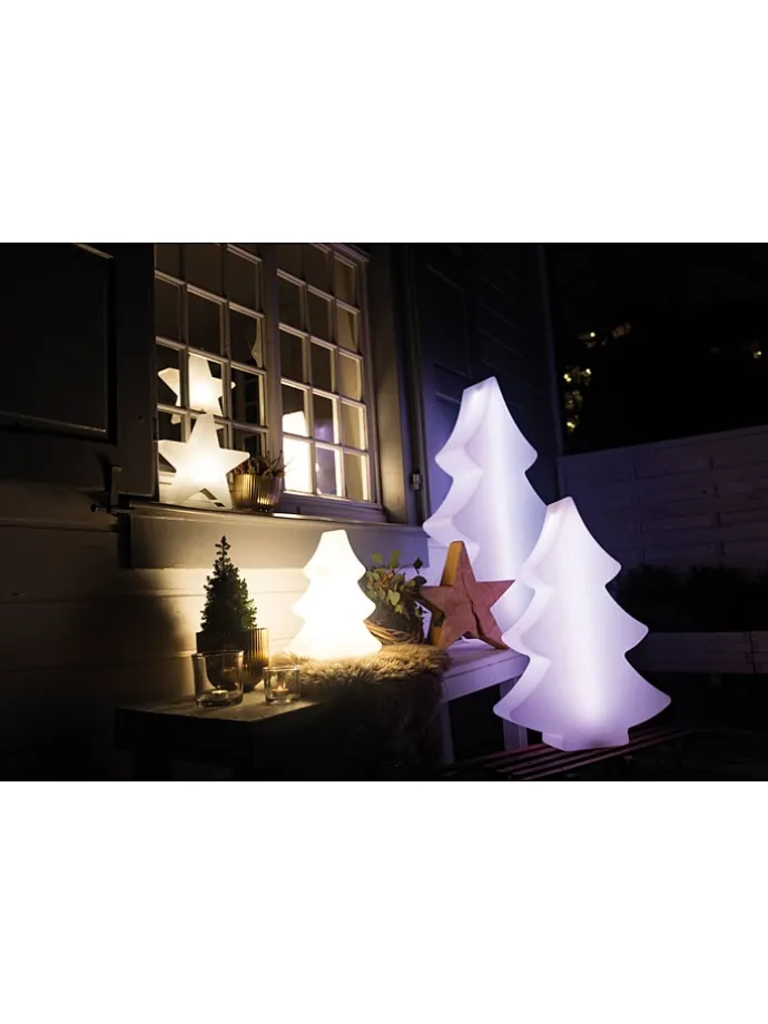 LED-Dekoleuchte "Shining Tree Mini" in Weiß - (H)40 cm