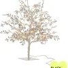LED-Dekoobjekt in Silber - (B)25 x (H)56 x (T)25 cm