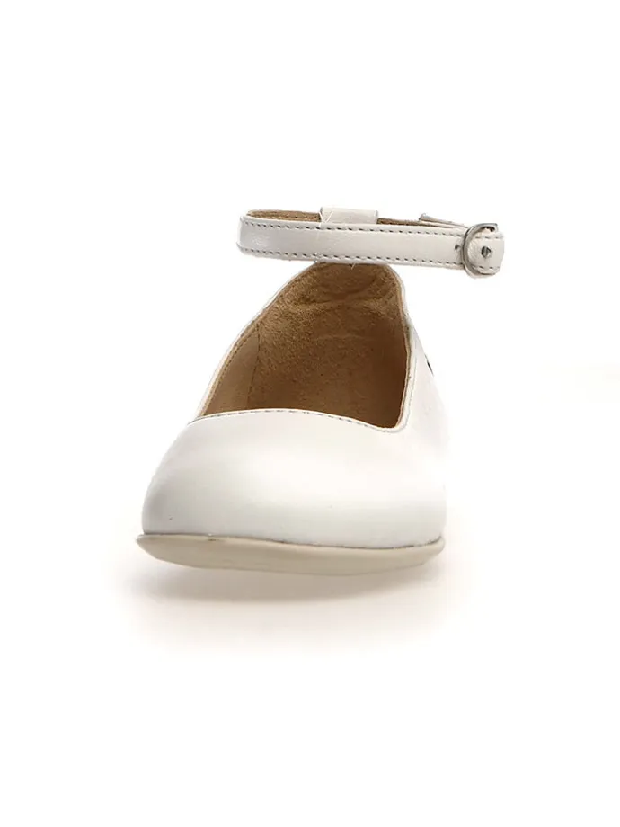 Leder-Ballerinas "Alpoma" in Weiß