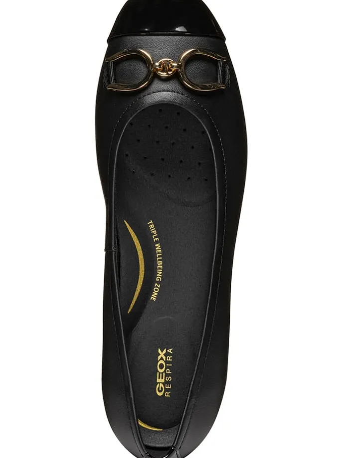 Leder-Ballerinas "Annytah" in Schwarz
