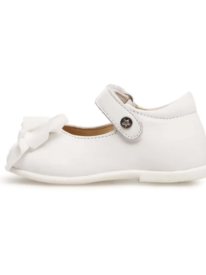 Leder-Ballerinas "Arabesque" in Weiß
