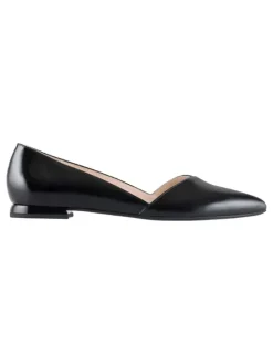 Leder-Ballerinas "Boulevard 10" in Schwarz