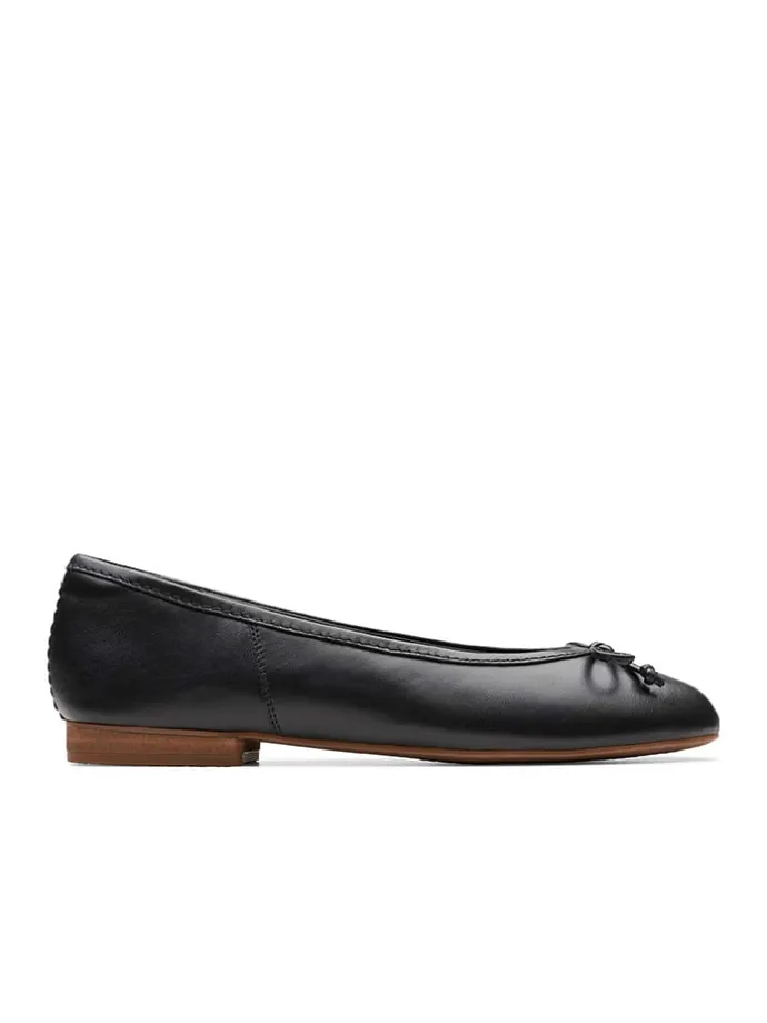 Leder-Ballerinas "Fawna" in Schwarz
