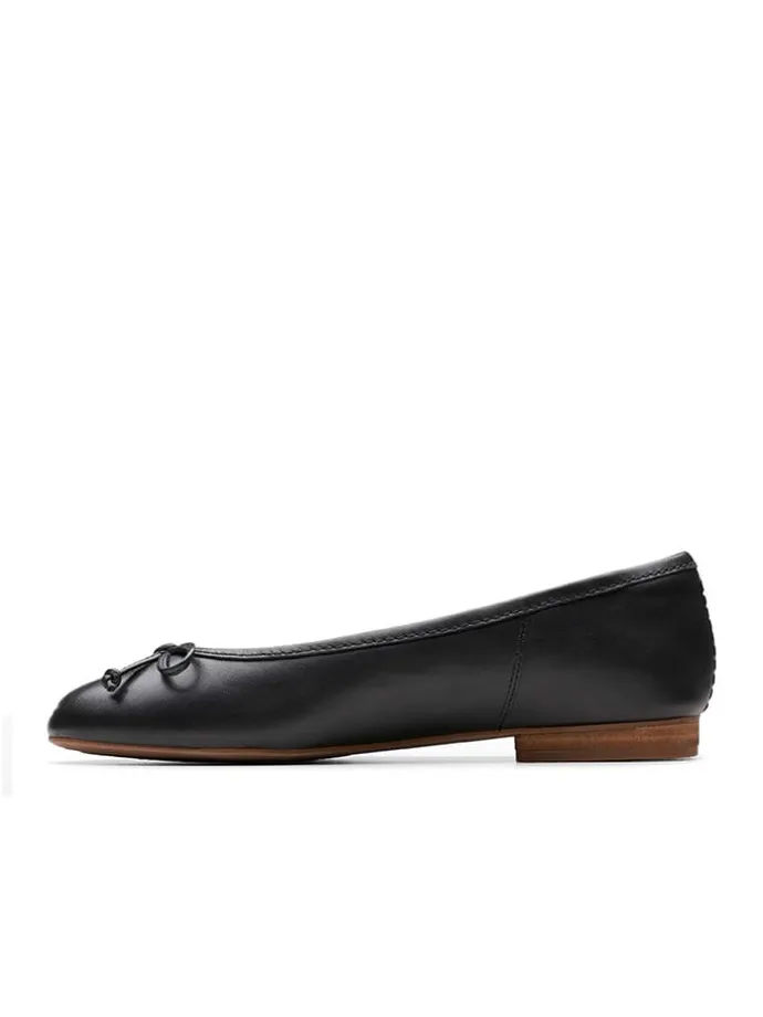 Leder-Ballerinas "Fawna" in Schwarz