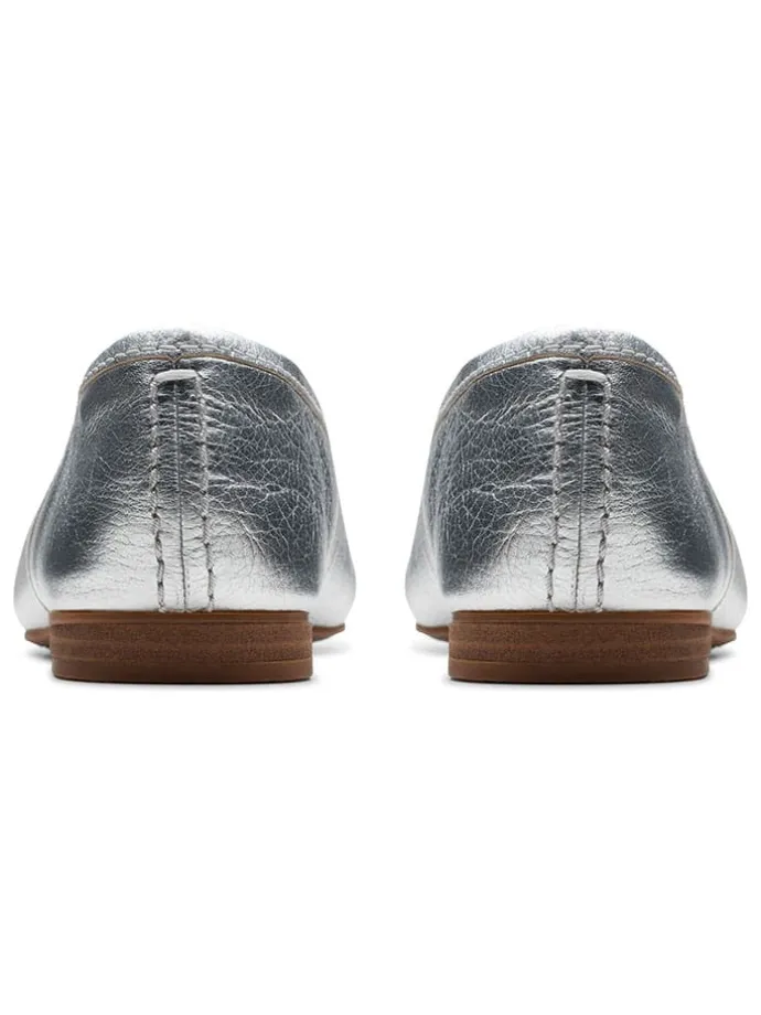 Leder-Ballerinas "Fawna" in Silber