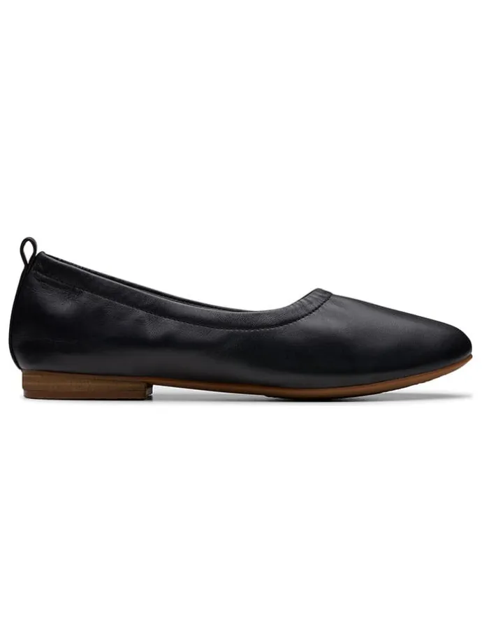 Leder-Ballerinas "Fawna" in Schwarz