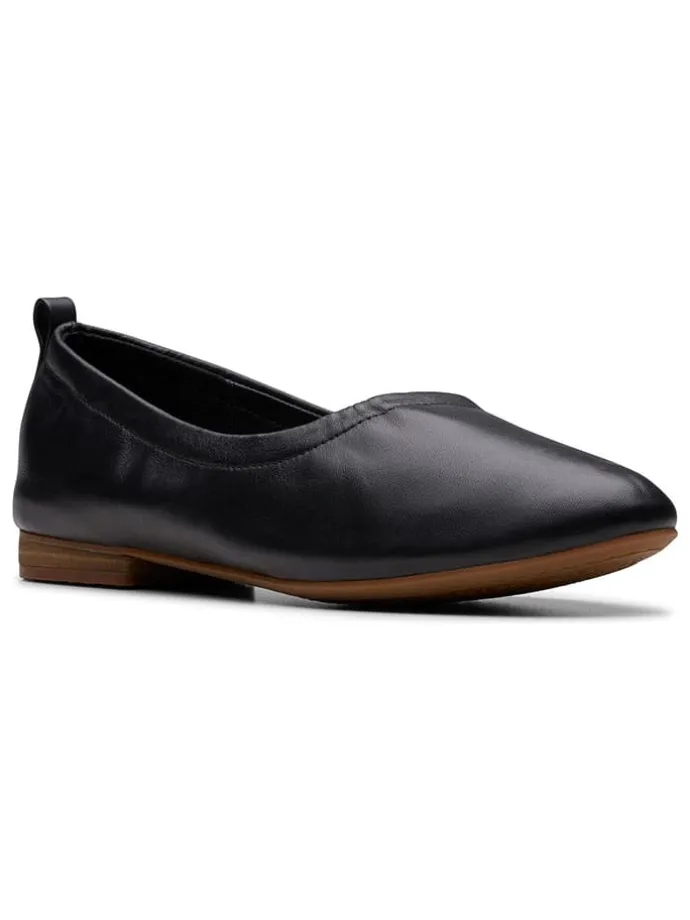Leder-Ballerinas "Fawna" in Schwarz