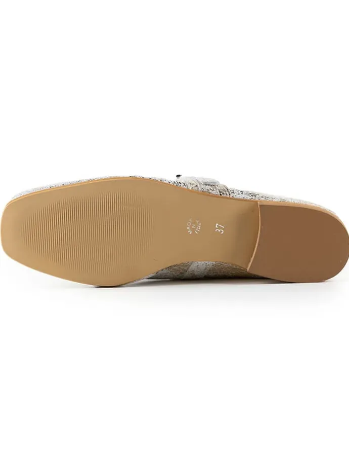Leder-Ballerinas "Grenevelia" in Silber
