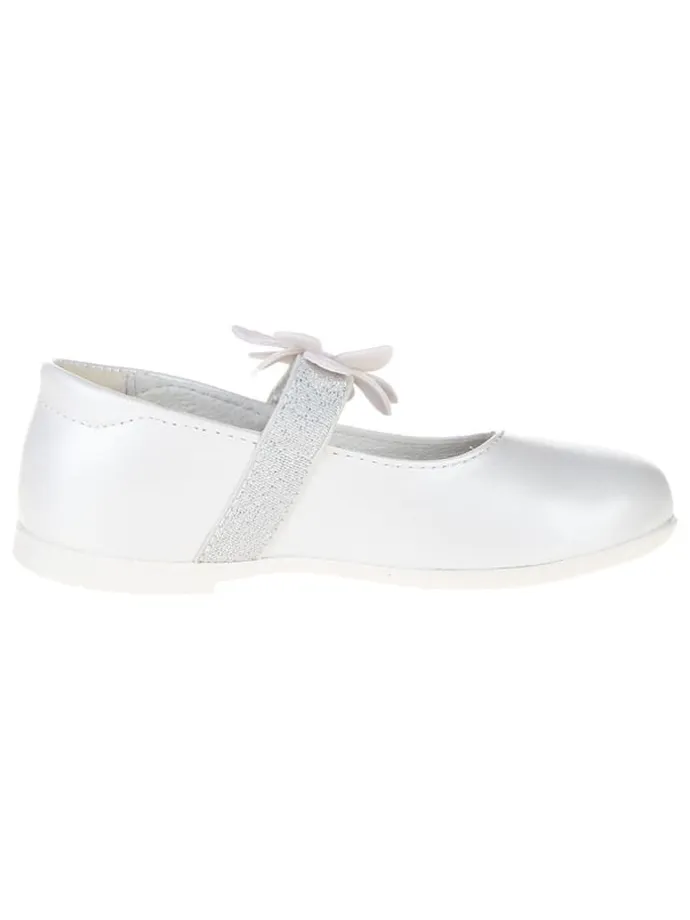 Leder-Ballerinas "Happy dance" in Weiß