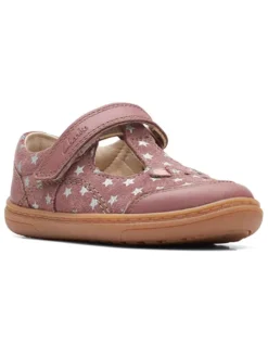 Leder-Ballerinas in Rosa