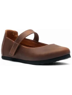 Leder-Ballerinas "Mila" in Braun