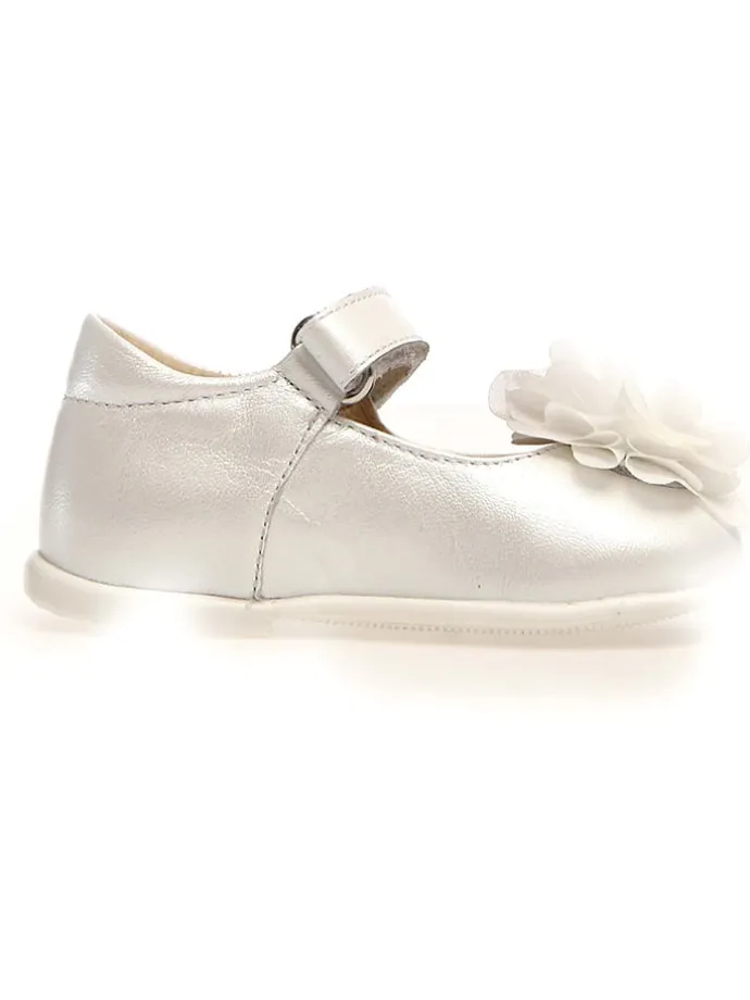 Leder-Ballerinas "Pennily" in Weiß