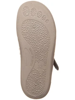 Leder-Barfuß-Schnürschuh in Anthrazit