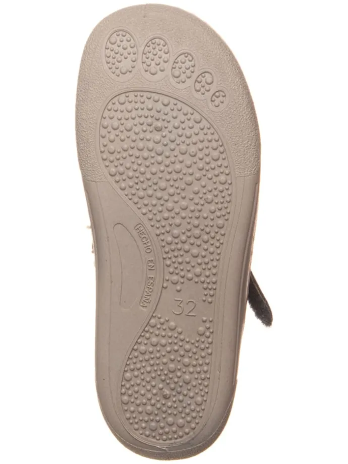 Leder-Barfuß-Schnürschuh in Anthrazit