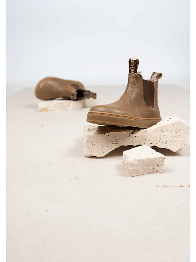 Leder-Barfußschuhe "Ene" in Hellbraun