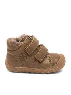 Leder-Barfußschuhe "Hale" in Khaki
