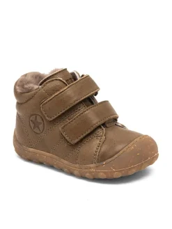 Leder-Barfußschuhe "Hale" in Khaki