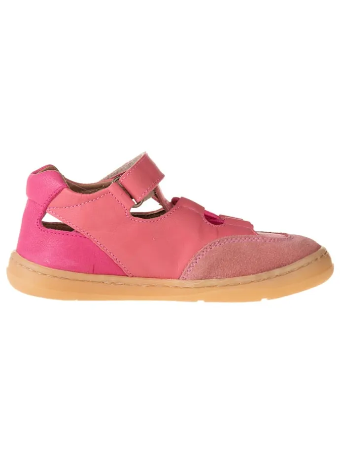 Leder-Barfußschuhe in Pink