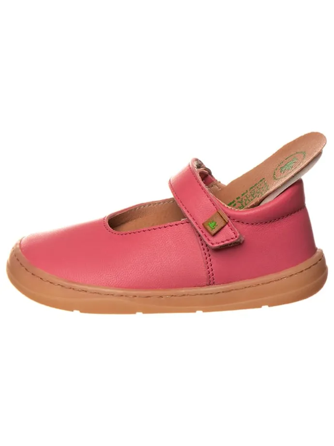 Leder-Barfußschuhe in Pink