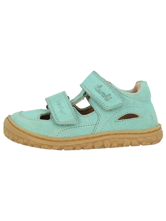 Leder-Barfußschuhe "Nando" in Türkis