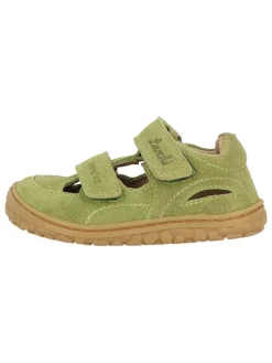 Leder-Barfußschuhe "Nando" in Khaki
