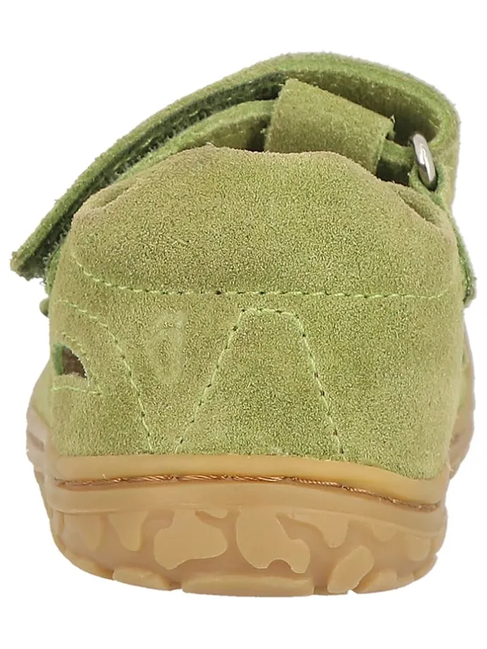 Leder-Barfußschuhe "Nando" in Khaki
