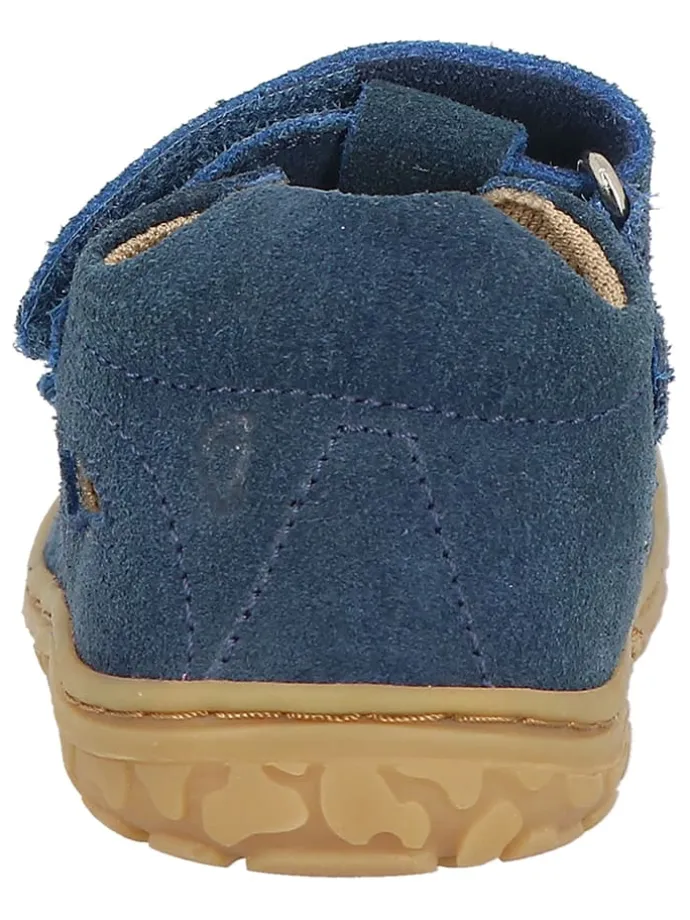 Leder-Barfußschuhe "Nando" in Dunkelblau