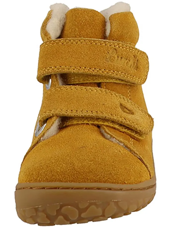 Leder-Barfußschuhe "Nik" in Gelb