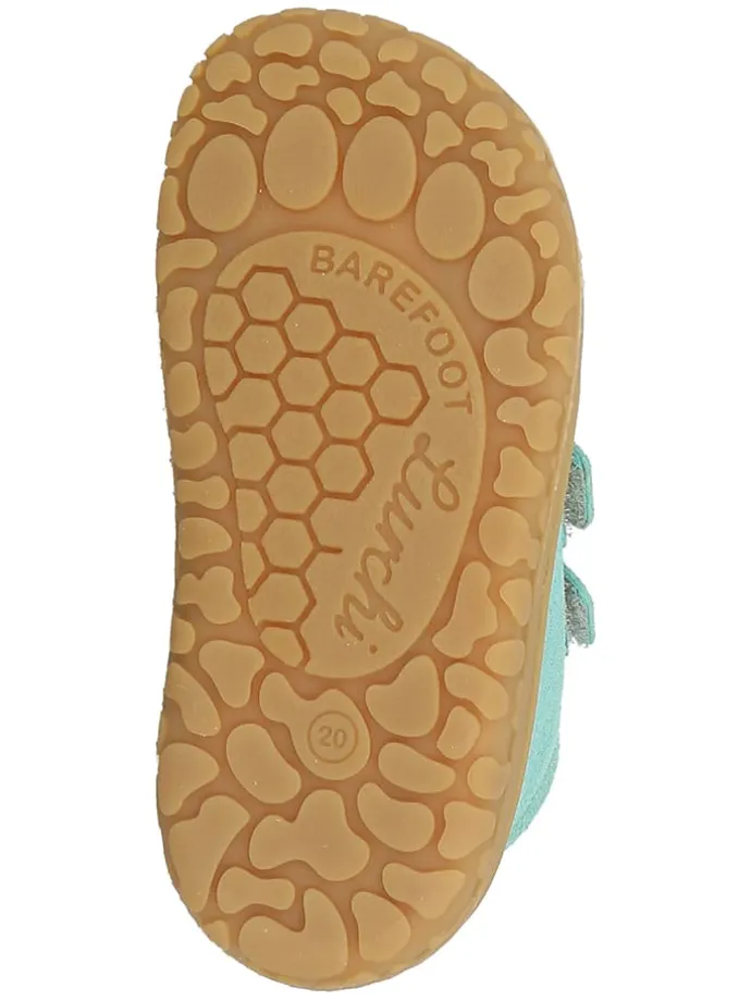 Leder-Barfußschuhe "Norik" in Türkis