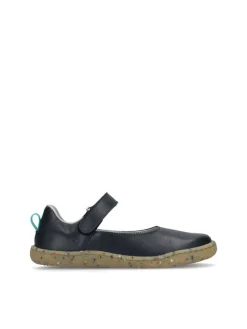 Leder-Barfußschuhe "Stella" in Schwarz