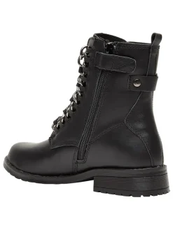 Leder-Boots "Amanda" in Schwarz