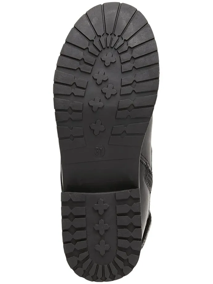 Leder-Boots "Amanda" in Schwarz