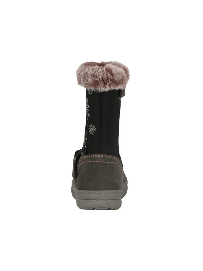 Leder-Boots "Astral" in Grau