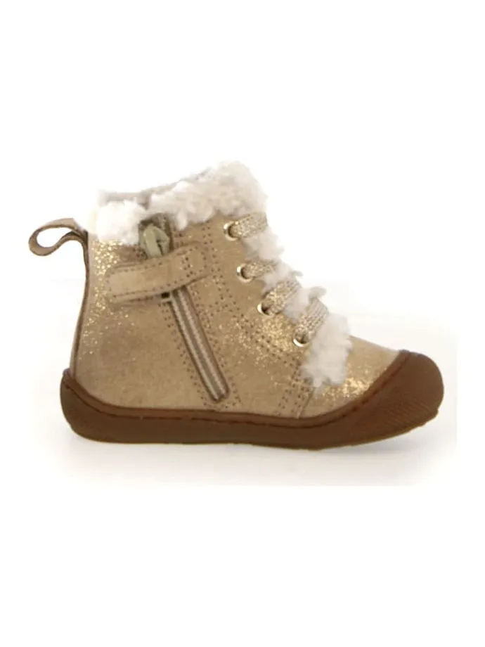 Leder-Boots "Bebay" in Beige