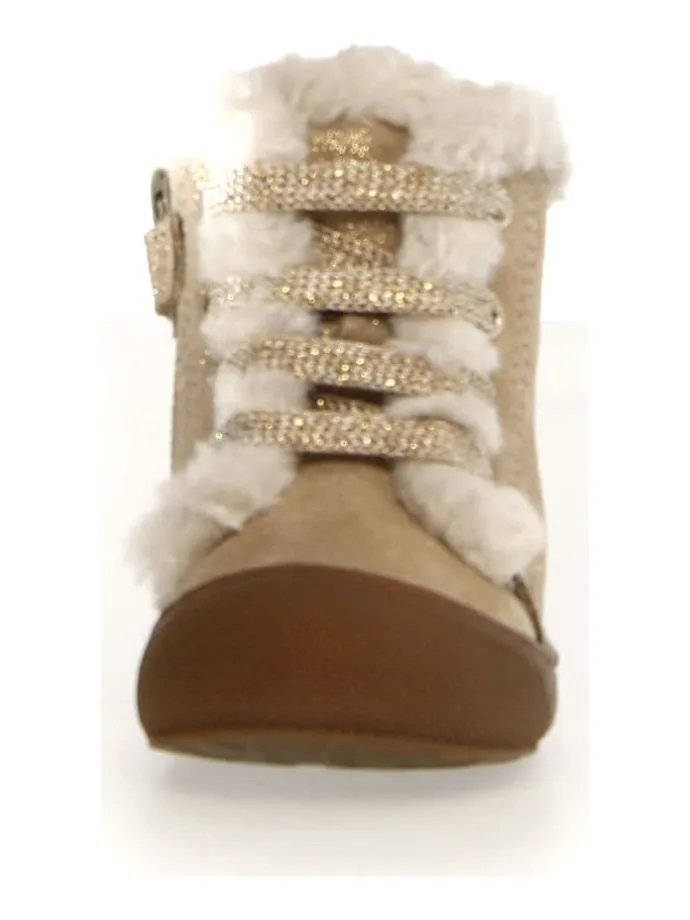 Leder-Boots "Bebay" in Beige