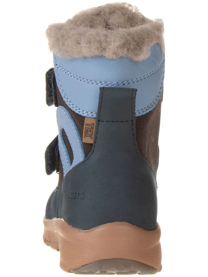Leder-Boots "Eigil" in Blau