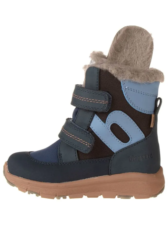 Leder-Boots "Eigil" in Blau
