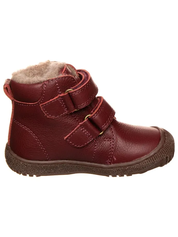 Leder-Boots "Gorm" in Bordeaux