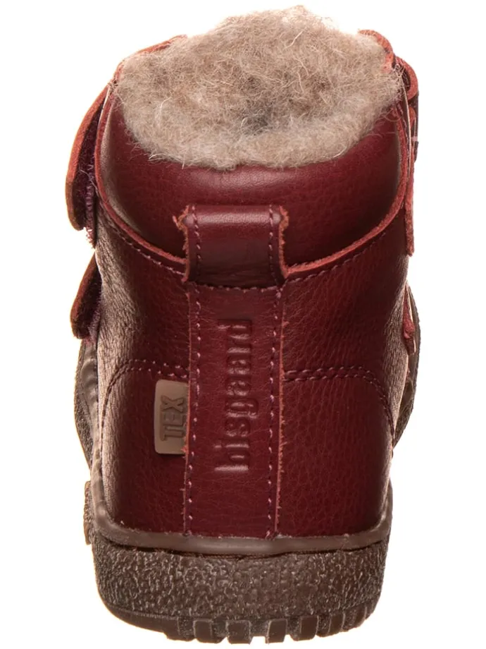 Leder-Boots "Gorm" in Bordeaux