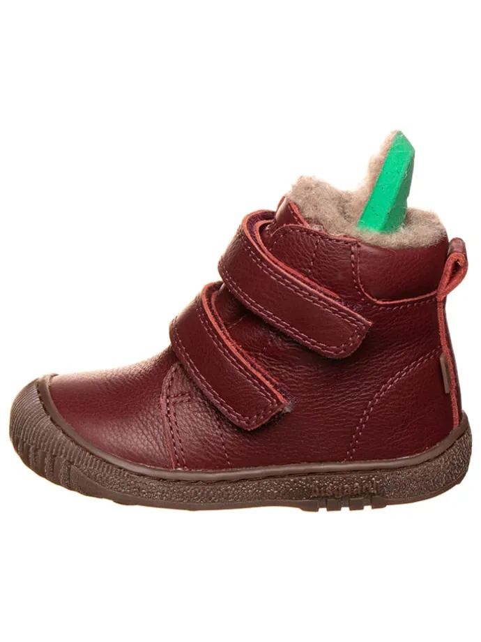 Leder-Boots "Gorm" in Bordeaux